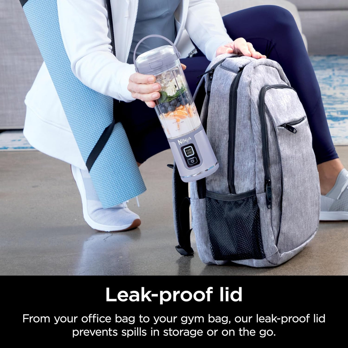 Licuadora Portátil Ninja, 18oz, USB-C Recargable, BC151ML