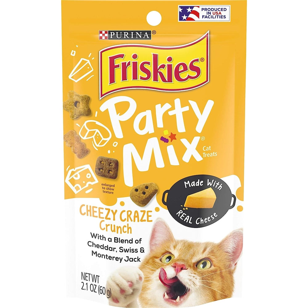 Golosinas para gatos mezcla de fiesta Cheezy Craze Crunch
