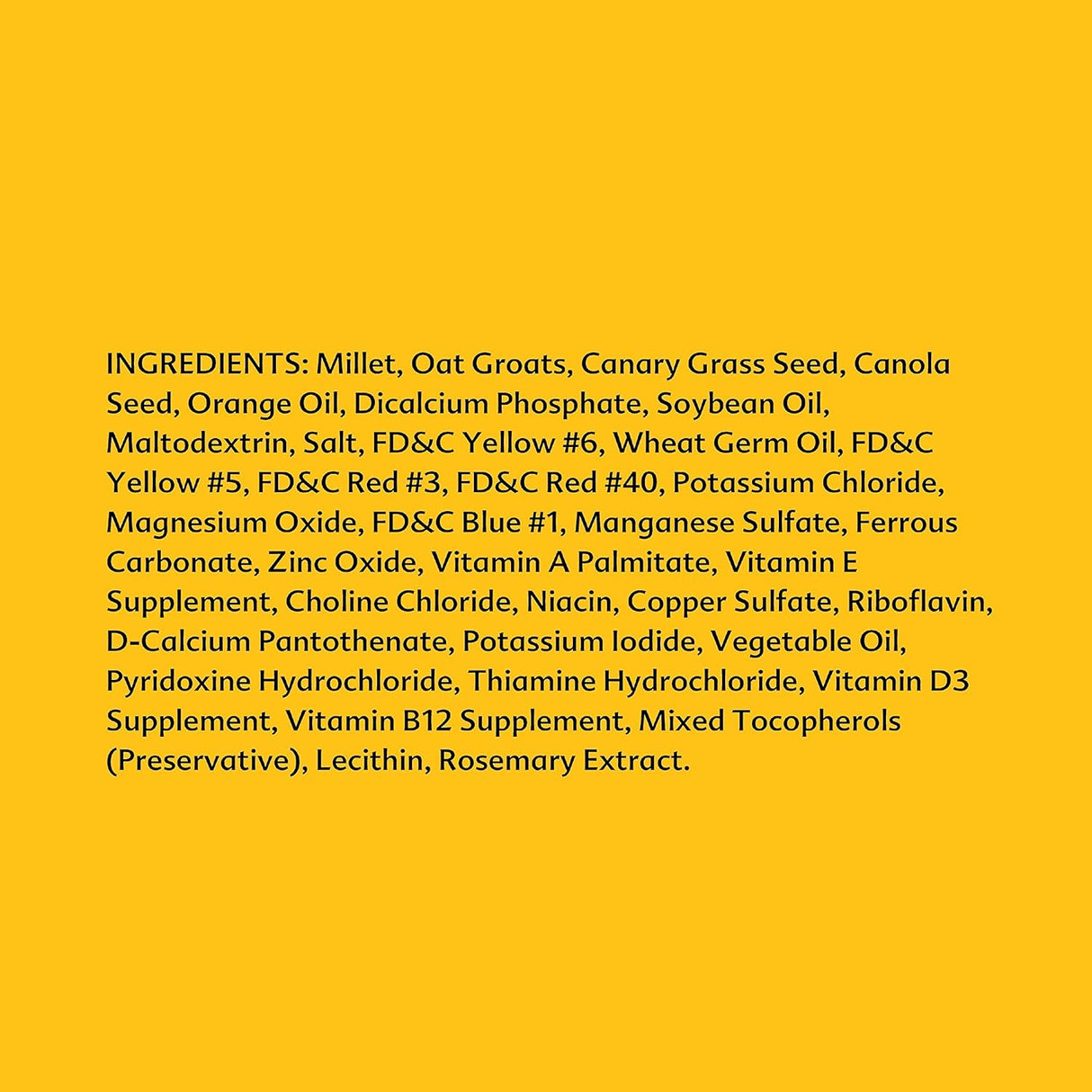 Alimento Wild Harvest Dieta nutricional para pajaro