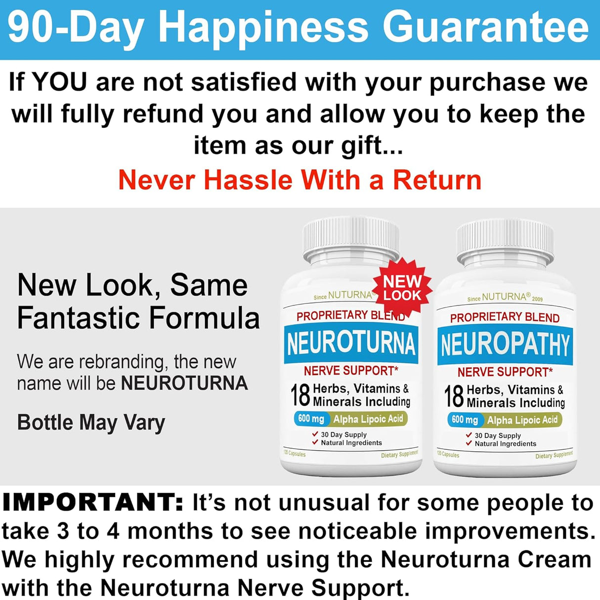 Suplemento Soporte de neuropatía vitaminas, minerale