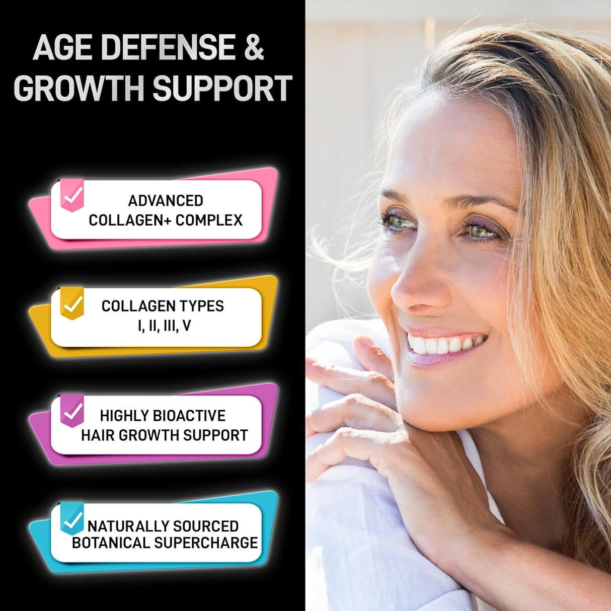 Suplemento de queratina de colágeno de biotina DHT bloqueador