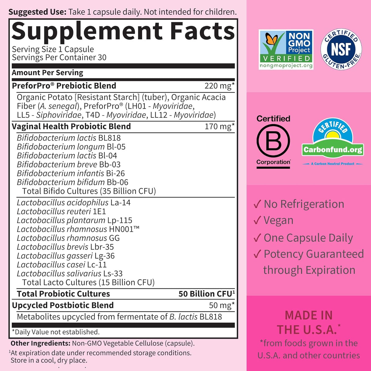 Suplemento Garden of Life Prebióticos completos 3 en 1