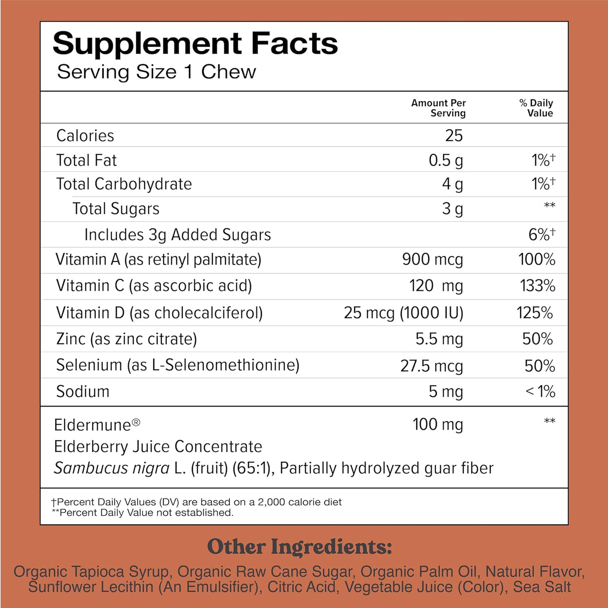 Suplemento de apoyo inmunológico 6 en 1 masticables afrutado