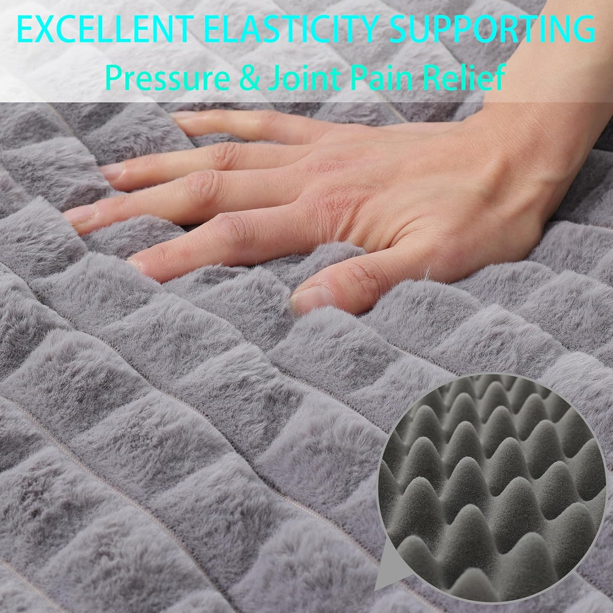 Cama para Perro, Impermeable y Ortopédica, XL 42x30x4