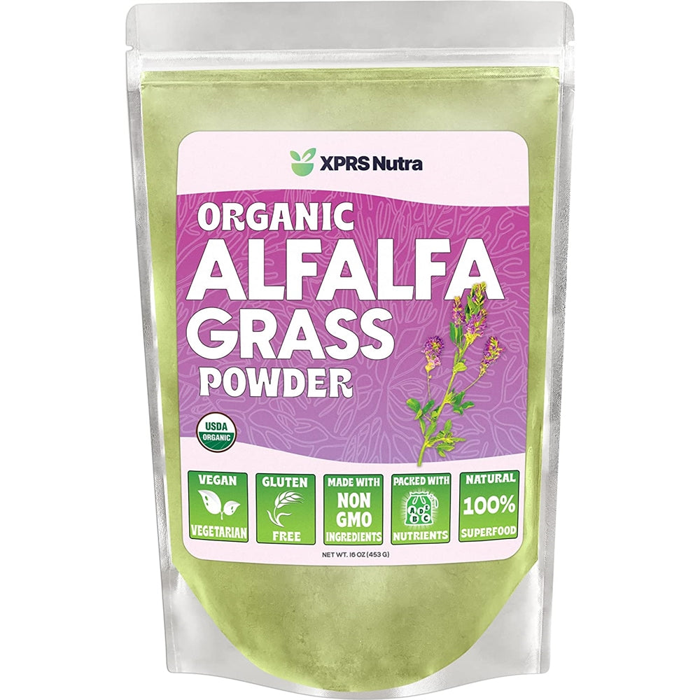 Suplementos Alimenticios a Polvo de alfalfa orgánica