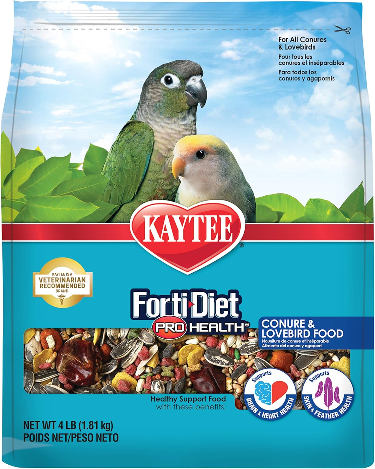 Kaytee Alimento para pájaros para mascotas, 4 libras