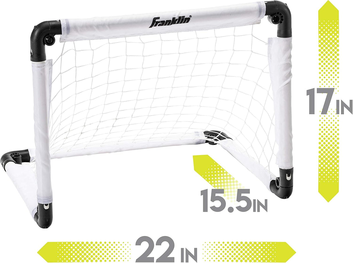 Franklin Sports Juego de portería de fútbol para niños