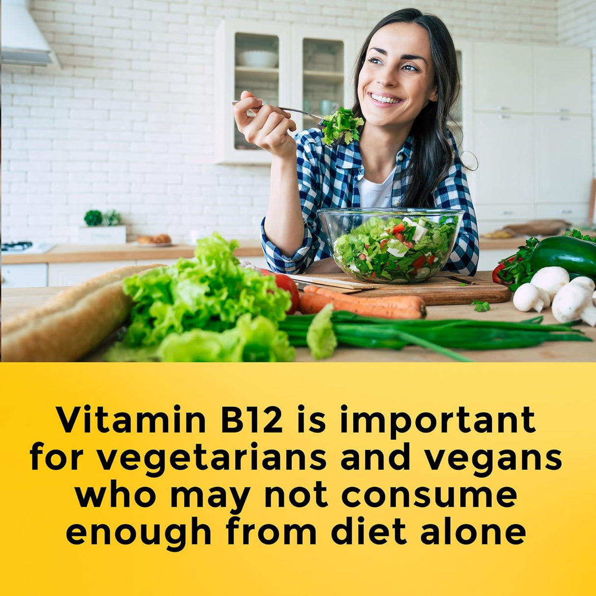 Suplemento Vitamina B-12 500 mg apoyo al metabolismo