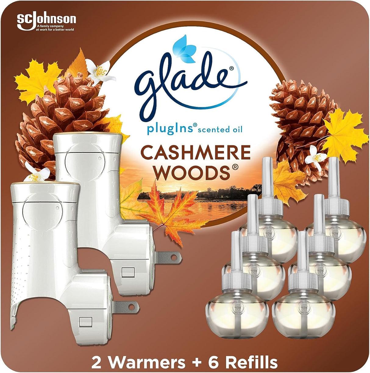 Kit de Ambientadores Glade PlugIns, Aceites Esenciales, 6 Refills