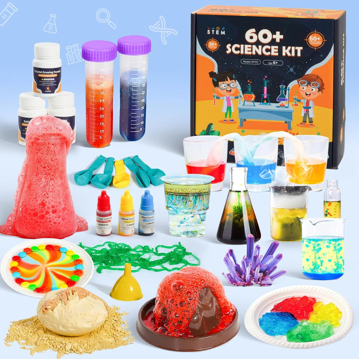 Kit de Experimentos Científicos, Aprendizaje STEM, 60+ Experimentos
