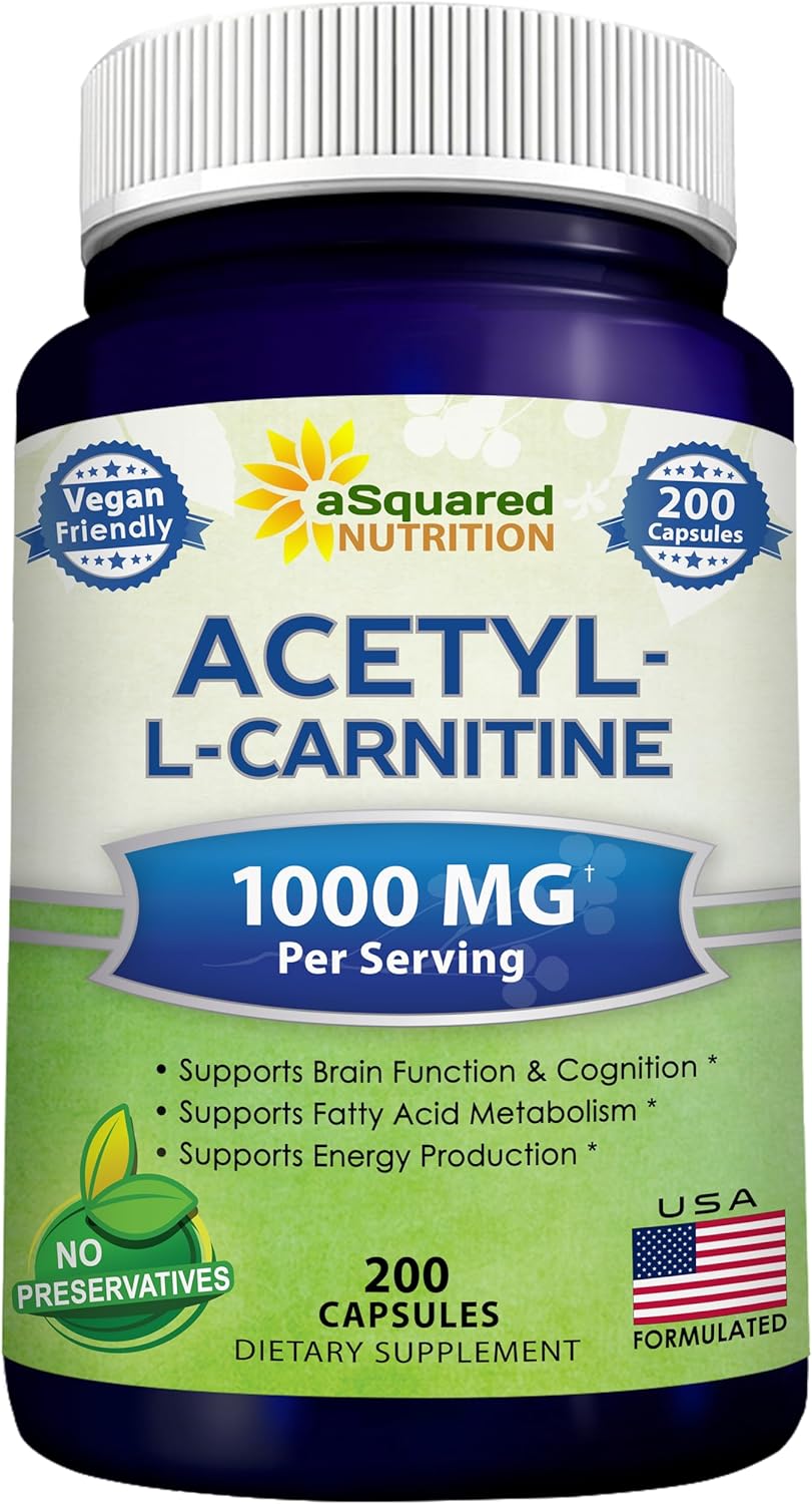 Suplemento Nutrition Acetyl L-Carnitine 1000mg 200 cápsulas