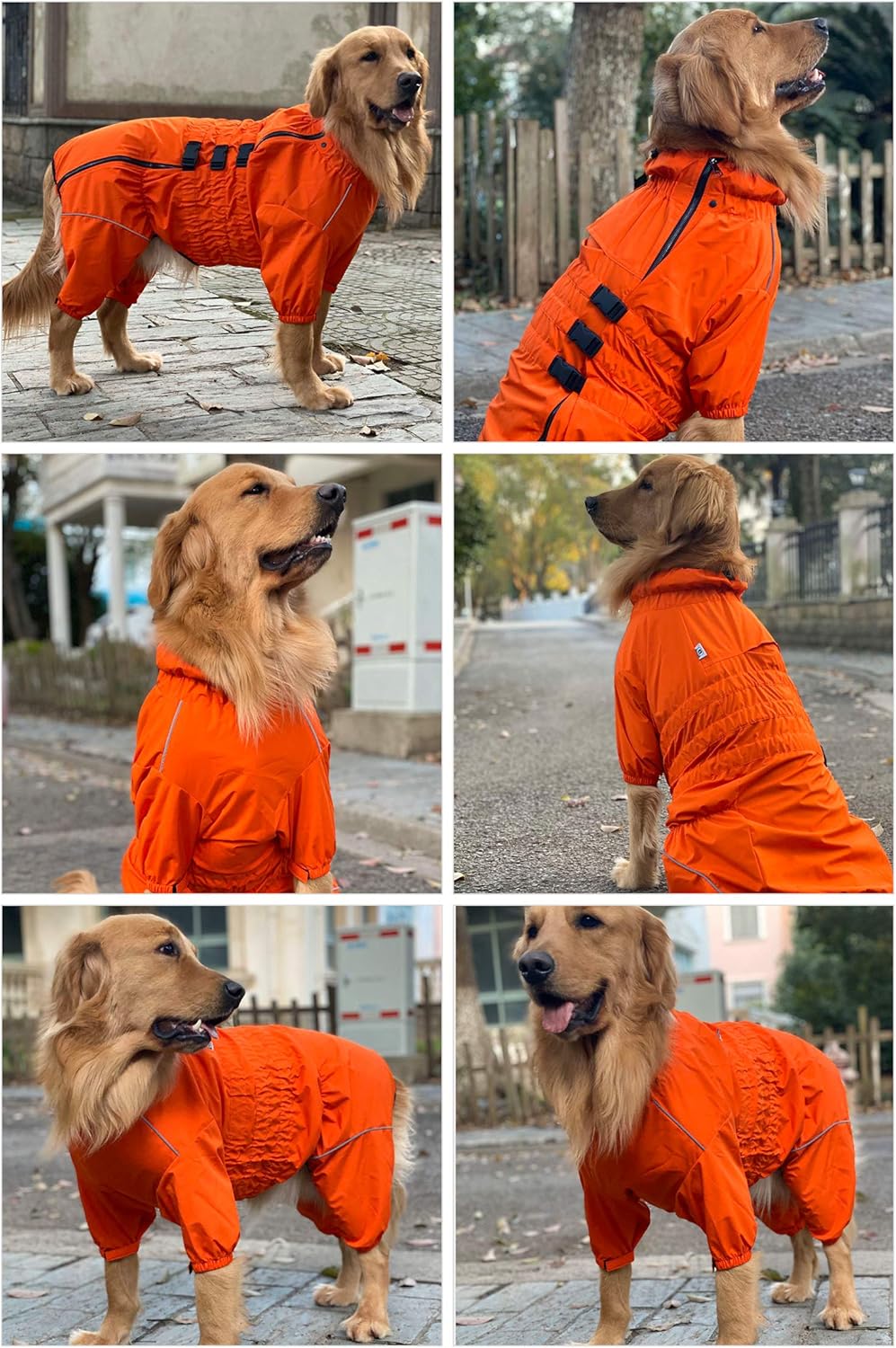 Chaqueta impermeable para perros, ligero, reflectante, XXL