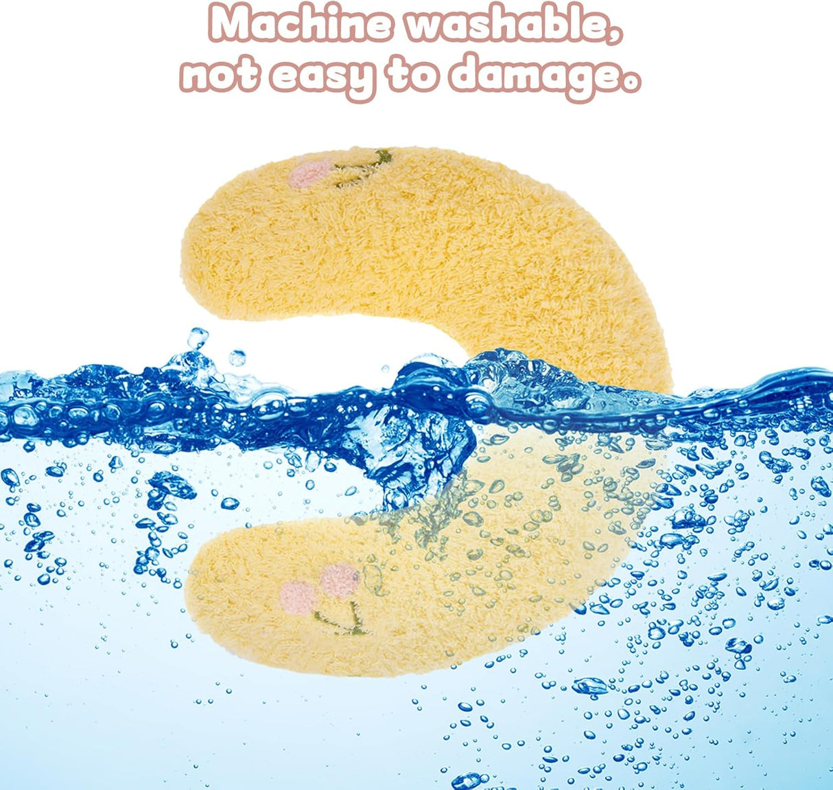 Guiqulai Cojín Calmante para Perros y Gatos, Suave,U Forma