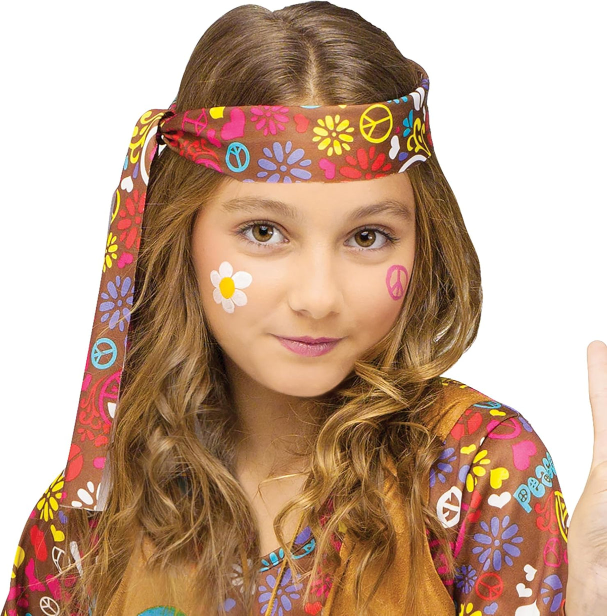 Disfraz Hippie Niña Fun World Paz y Amor Modelo 2023