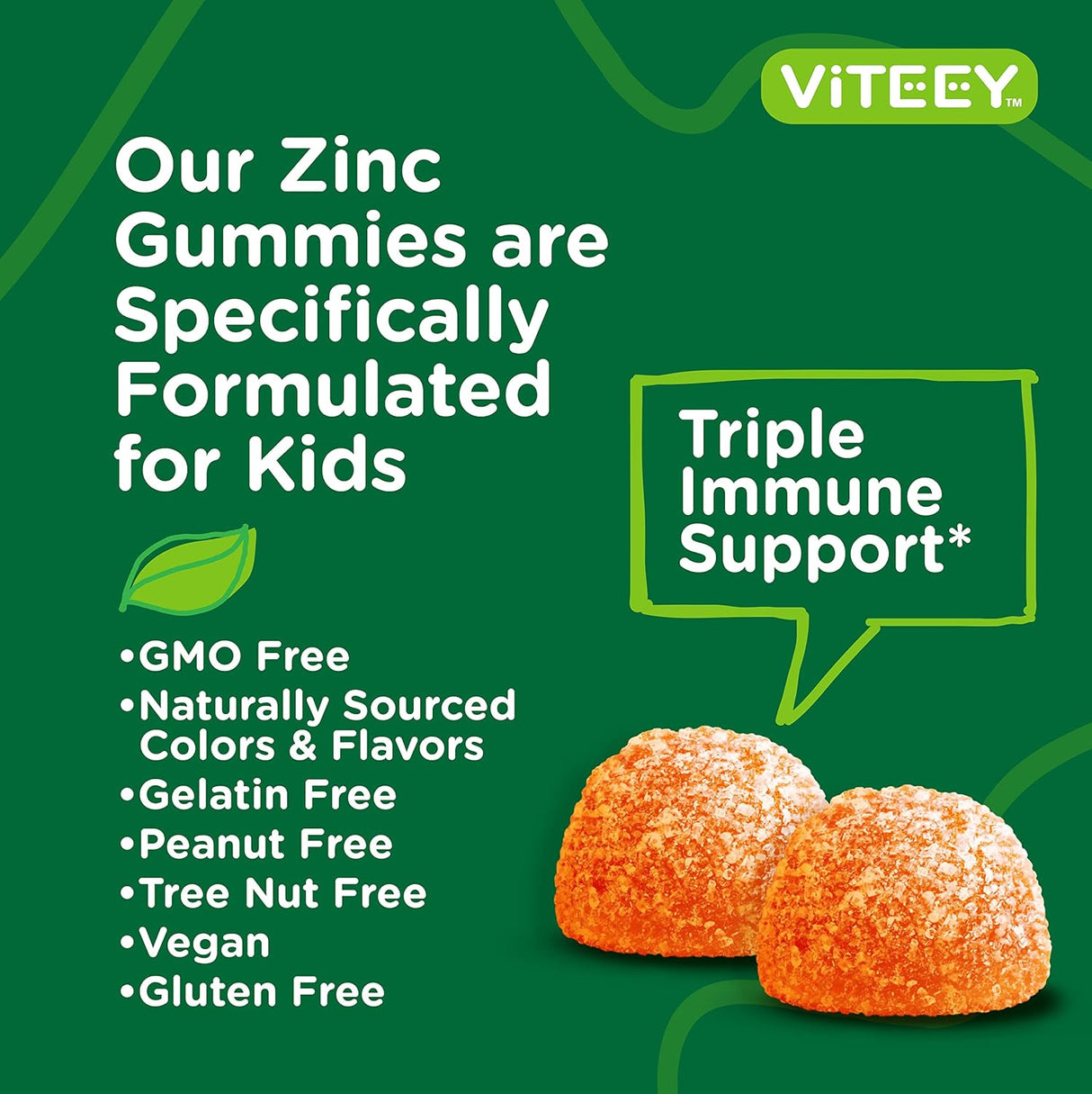Gomitas de Zinc para Niños con Vitamina C y Equinácea
