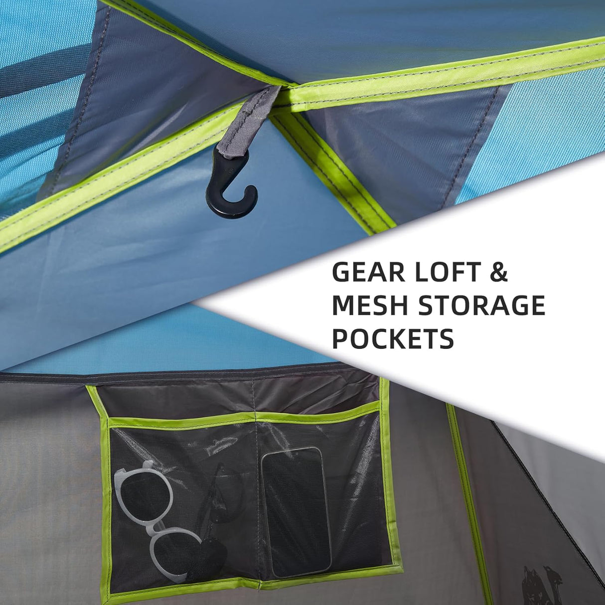 Tienda de campaña CAMEL CROWN 4 personas, impermeable, fácil montaje