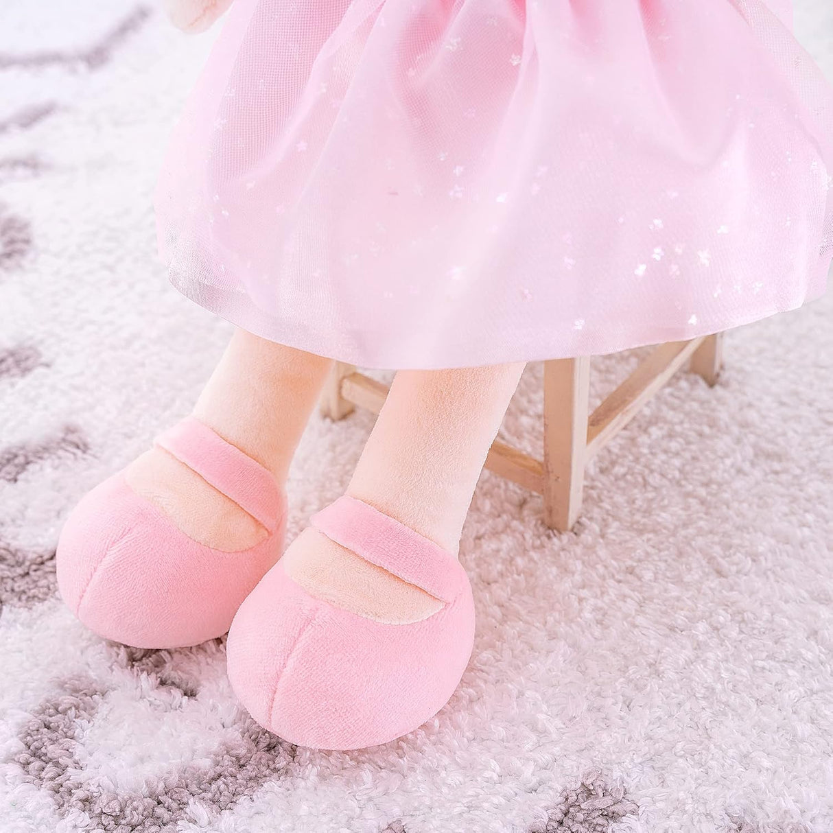 Peluche de Muñeca de primavera de unicornio rosa 15 pulgadas