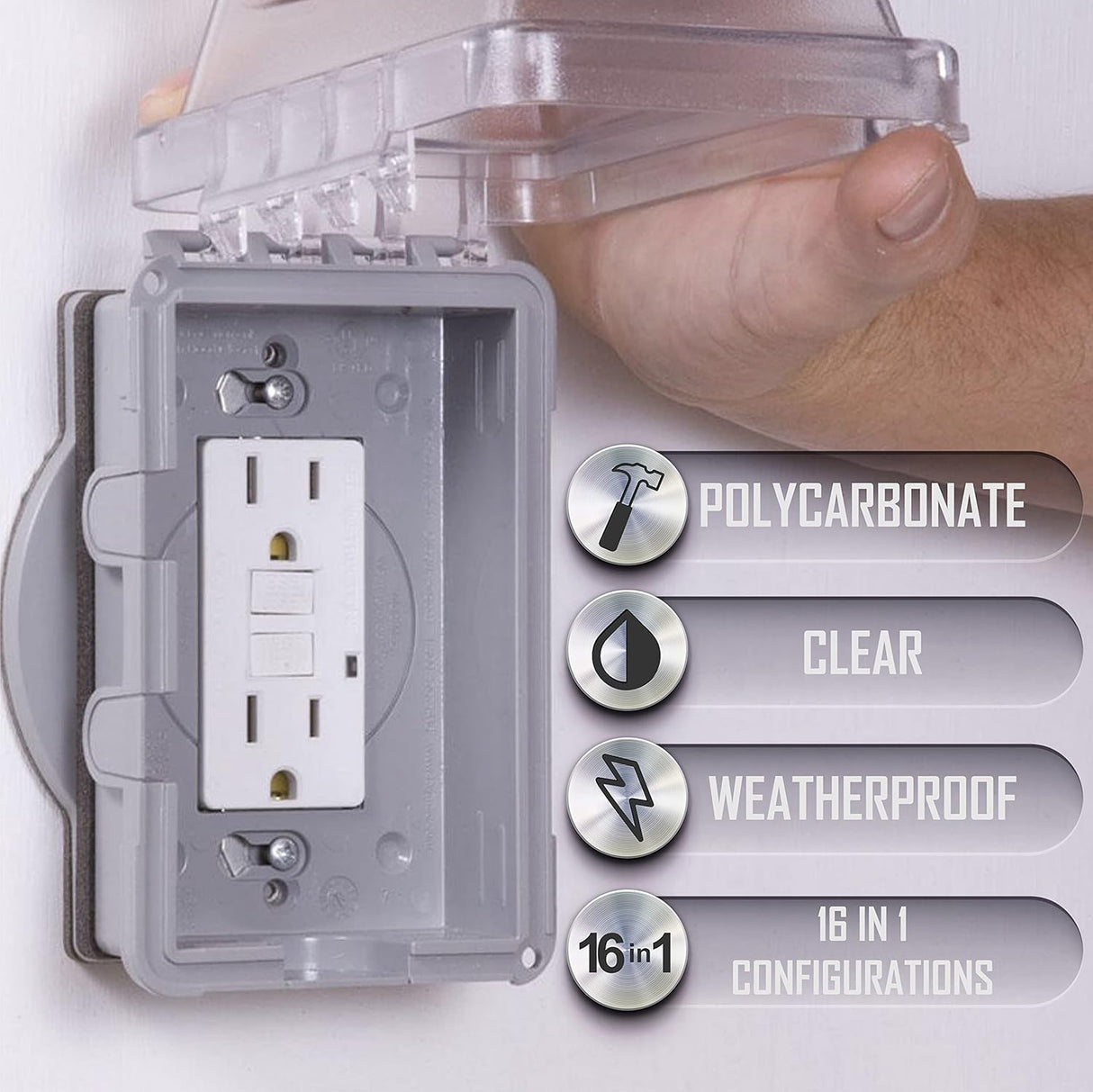 Cubierta de dispositivo de profundidad estándar no metálica
