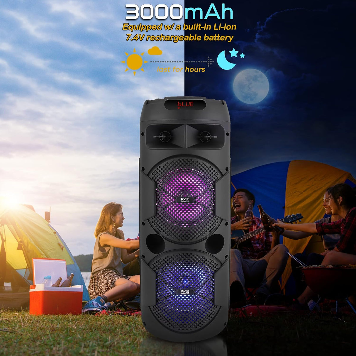 Parlante portátil de 240 W pantalla LED PYLE-PRO PPHP2645B