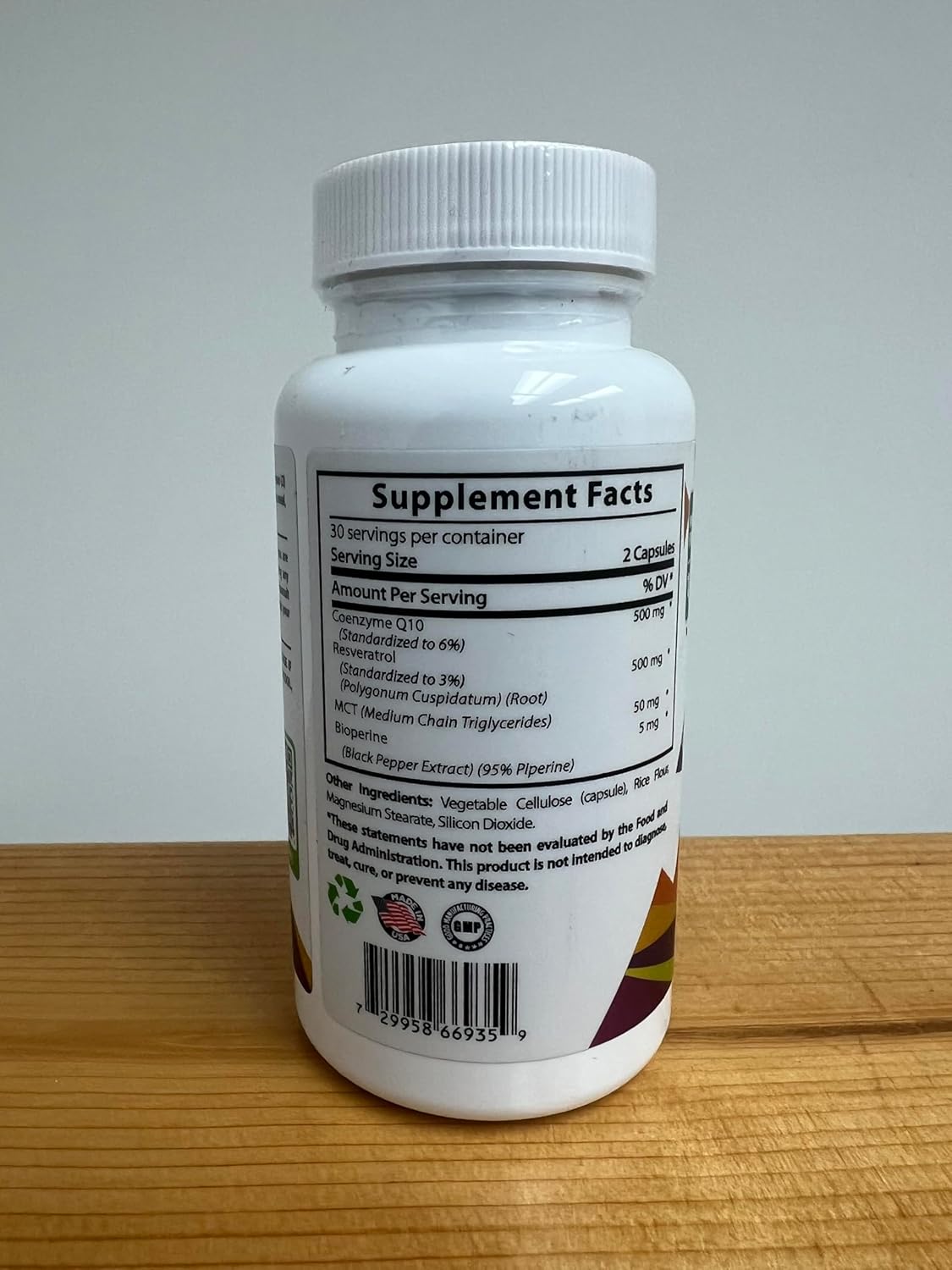 CoQ10 Antioxidante Poderoso (Capsulas CoQ10+Resveratrol)