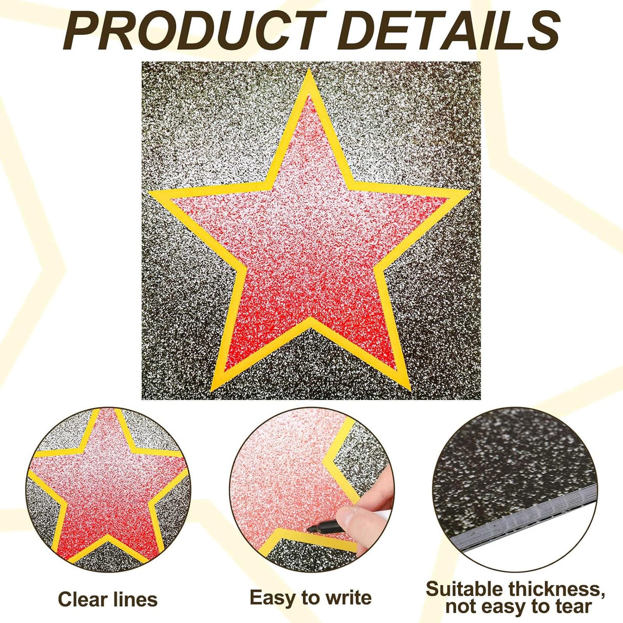 Gersoniel 38 Packs Decoración con Estrellas para Fiesta Oscar