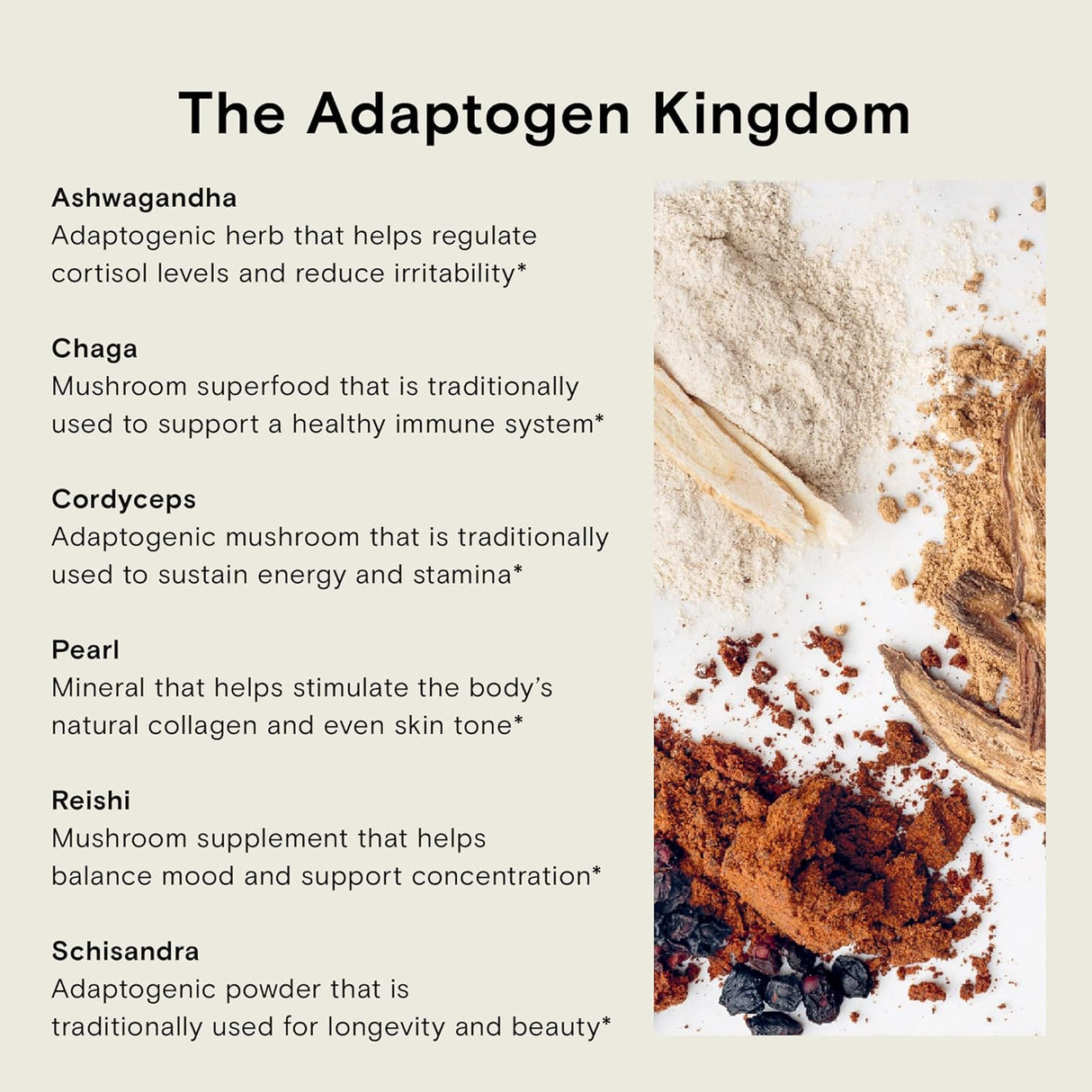 Suplemento de Ashwagandha Moon Juice, 72 Porciones, Vegano