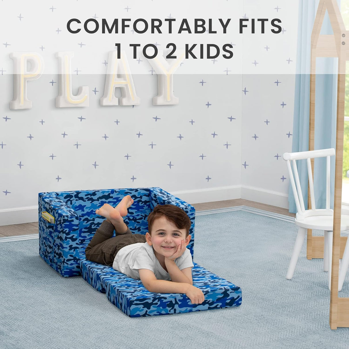 Silla convertible en cama comoda para niños y relajarse