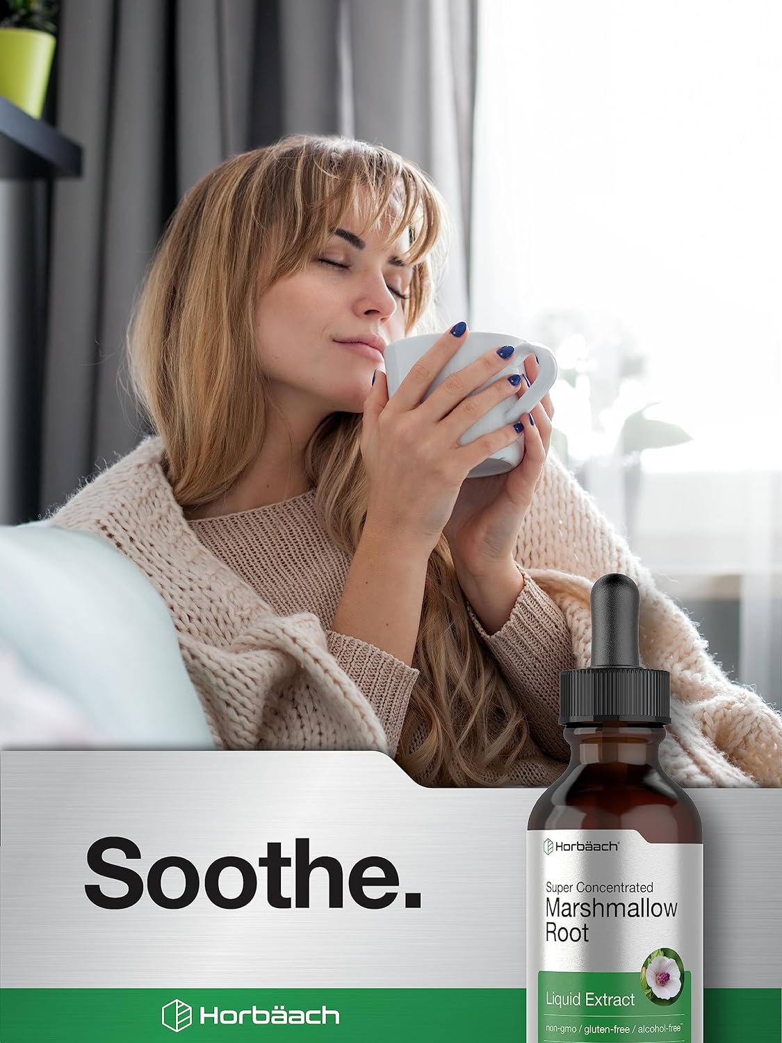 Suplemento Horbaach Tintura de extracto de raíz de malvavisc