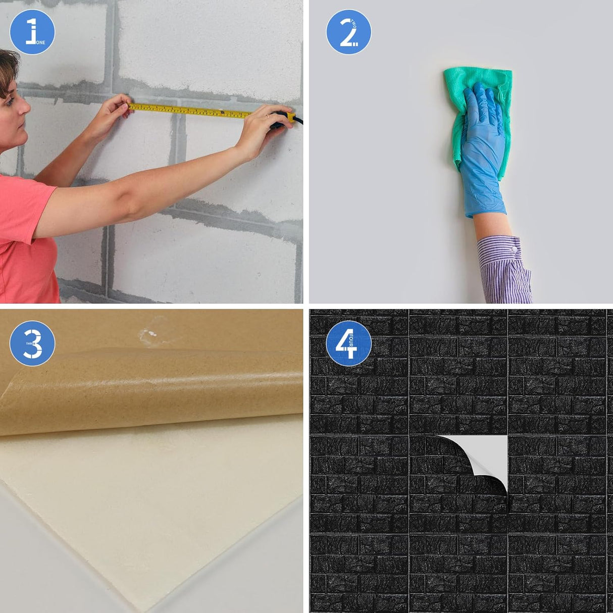 Paneles 3D Autoadhesivos Foam 40 PCS para Decoración Interior