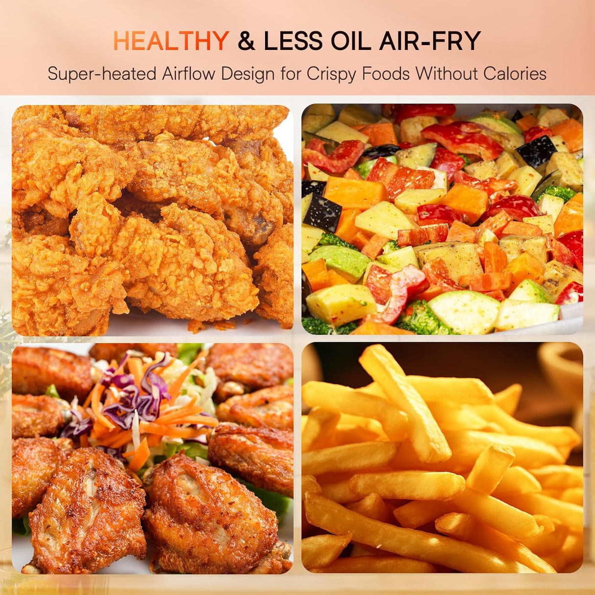 Freidora de aire Nuwave Brio 15.5Qt 10 en 1, 1800W, XL