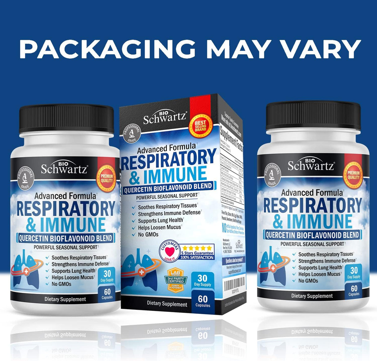 Suplemento Quercetina y Vitaminas C y D - Apoyo Respiratorio