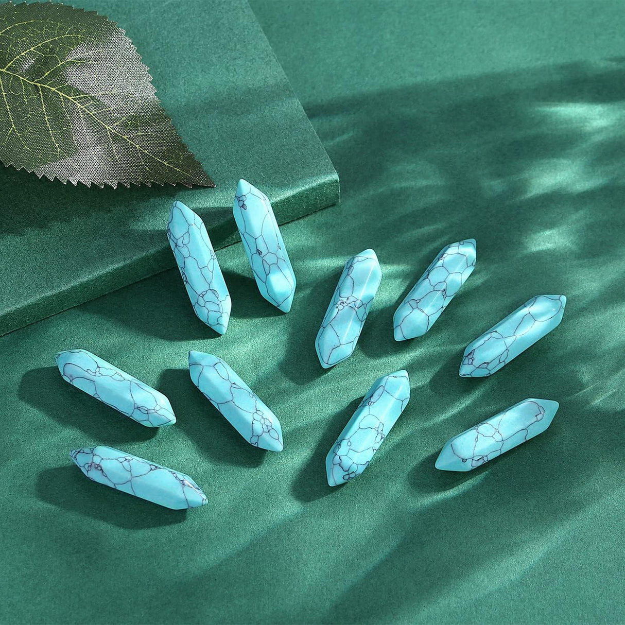 Varitas de Cuarzo Turquesa para Terapia y Meditación