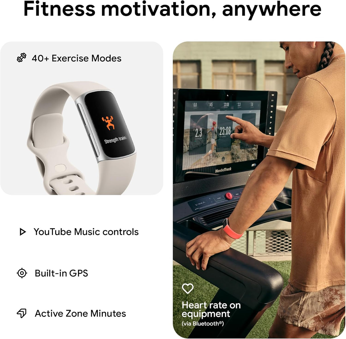 Rastreador Fitness con GPS, Frecuencia Cardíaca y Membresía