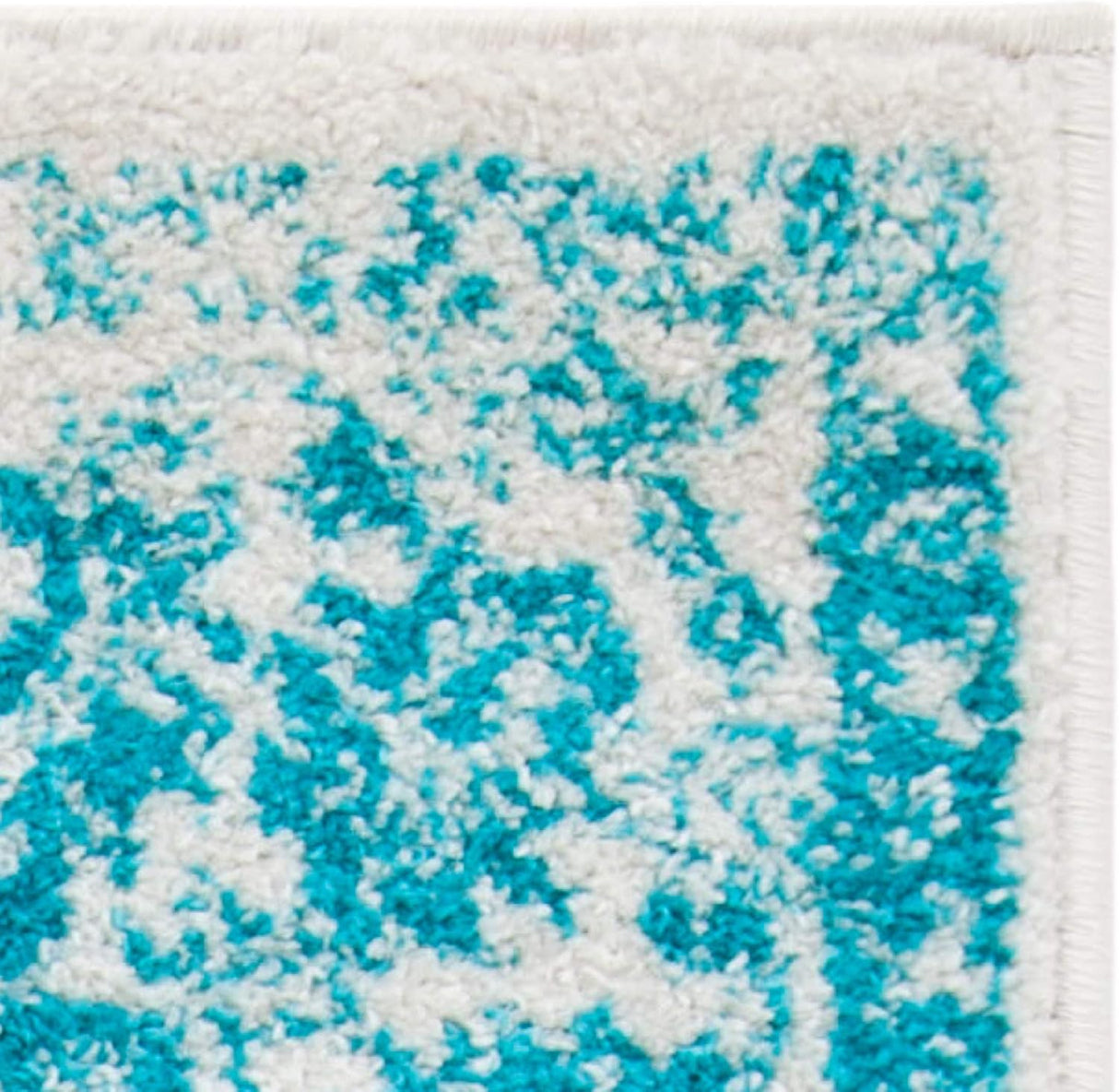 Alfombra de área cuadrada, diseño oriental, fácil cuidado, ADR109D