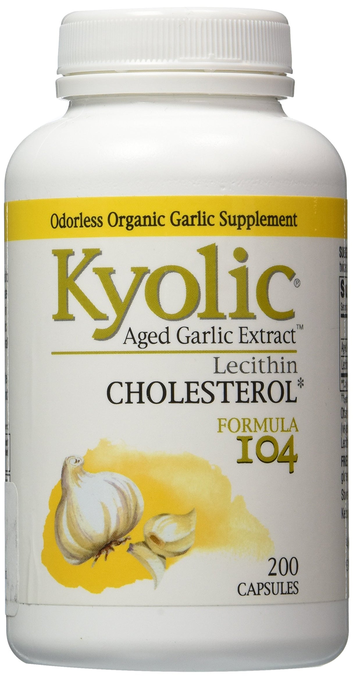 Kyolic Formula 104 Extracto de ajo envejecido Lecitina