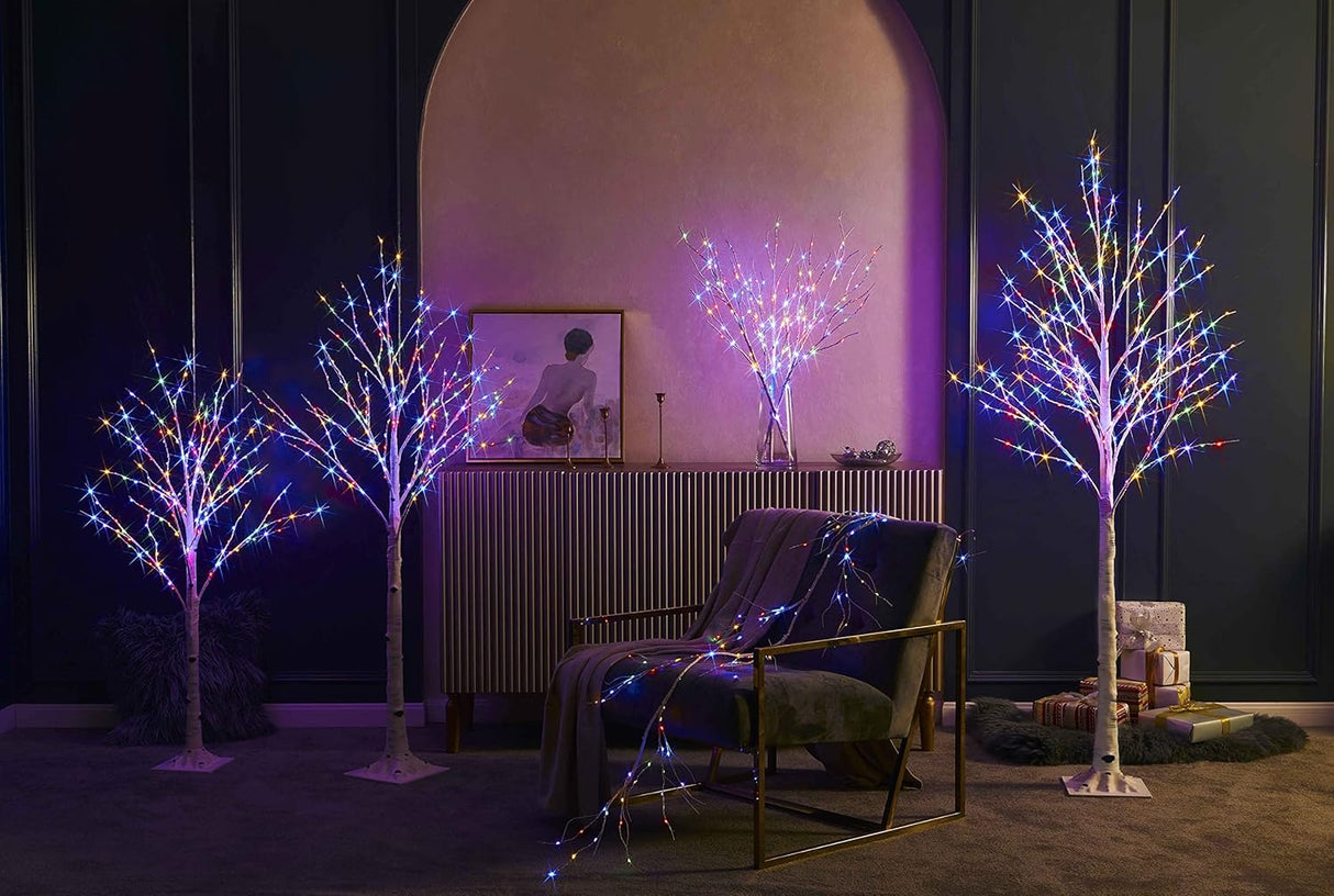 Árbol LED Birchlitland 6FT 330L con luces múltiples, modelo 2023