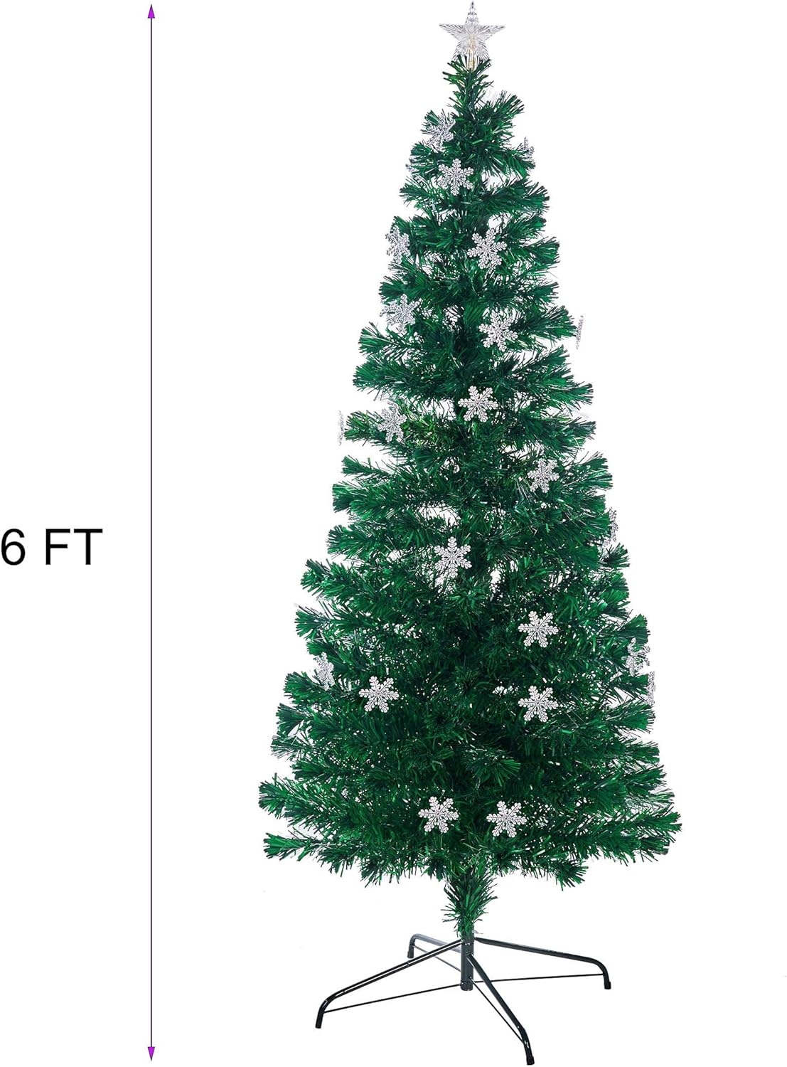 Árbol de Navidad Juegoal 6 ft, Preiluminado, LED RGB, Modelo: X123