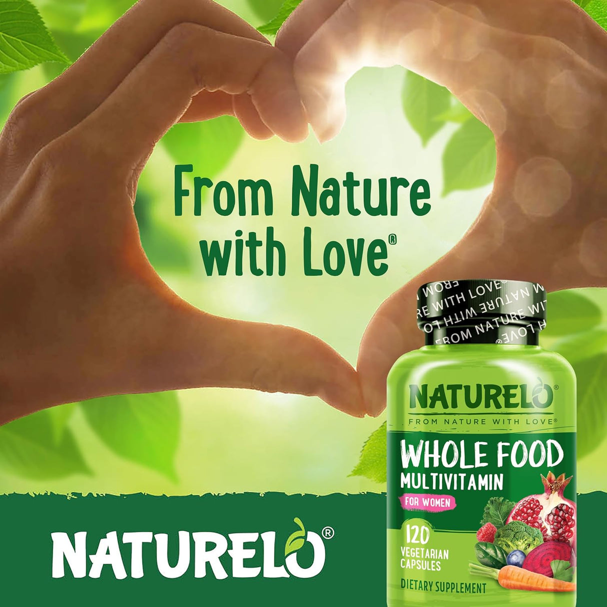 Multivitamínico Natural NATURELO para Mujeres - 120 Cápsulas