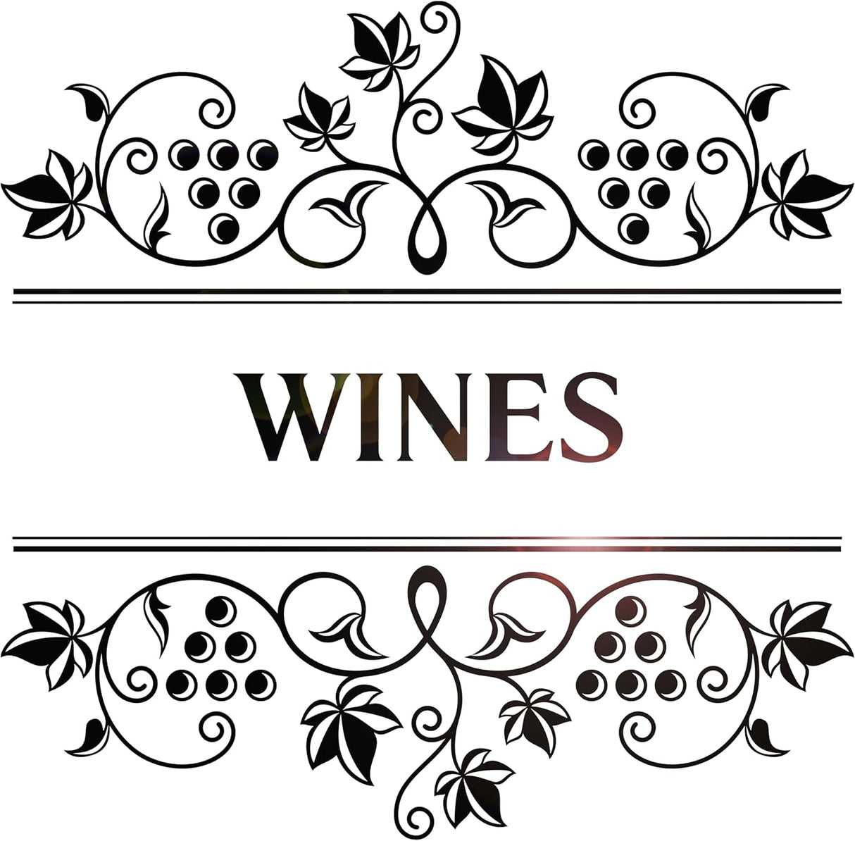 Vinilo Decorativo para Bar de Vino, Grape, Modelo ig6346
