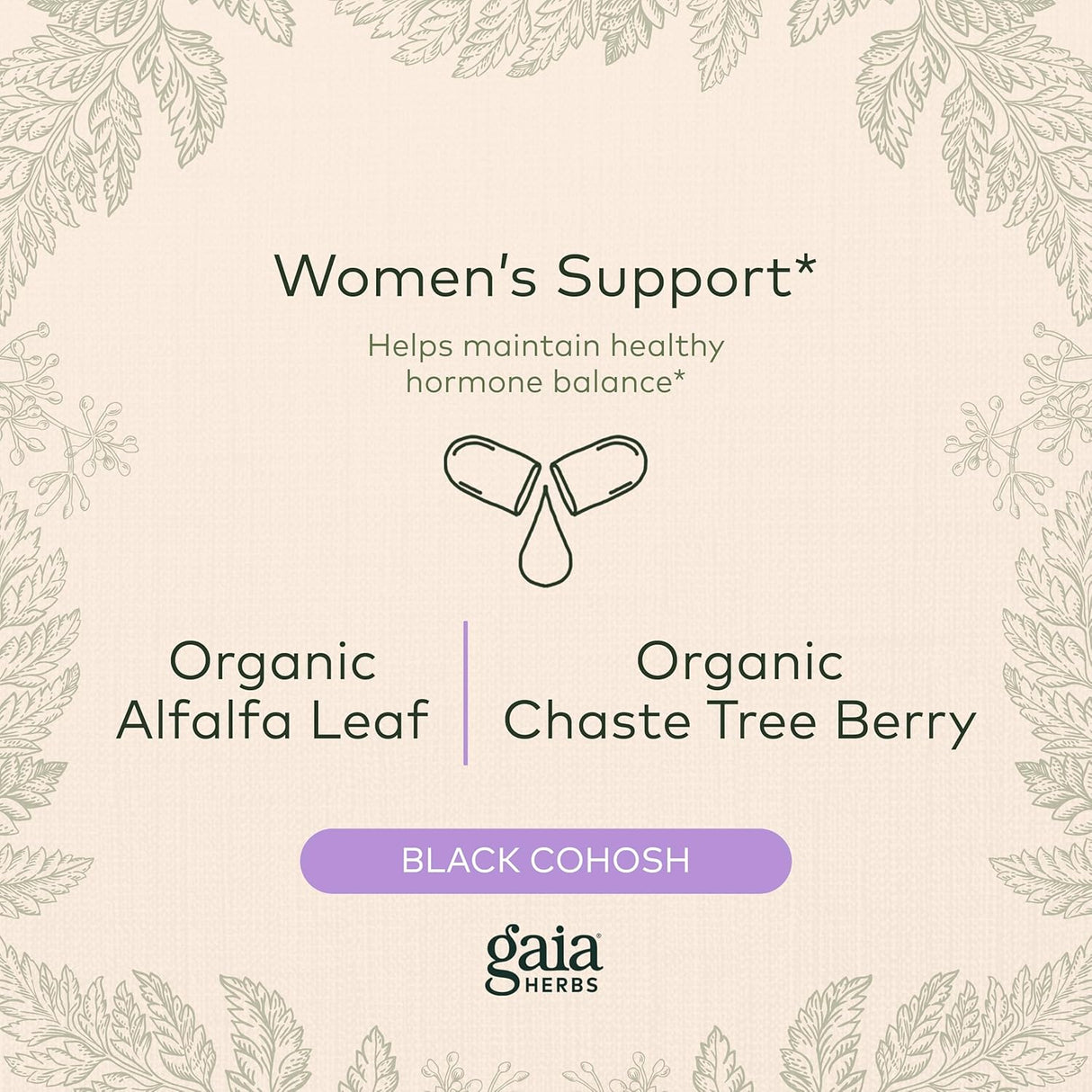 Ayuda a mantener el equilibrio hormonal saludable Gaia Herbs