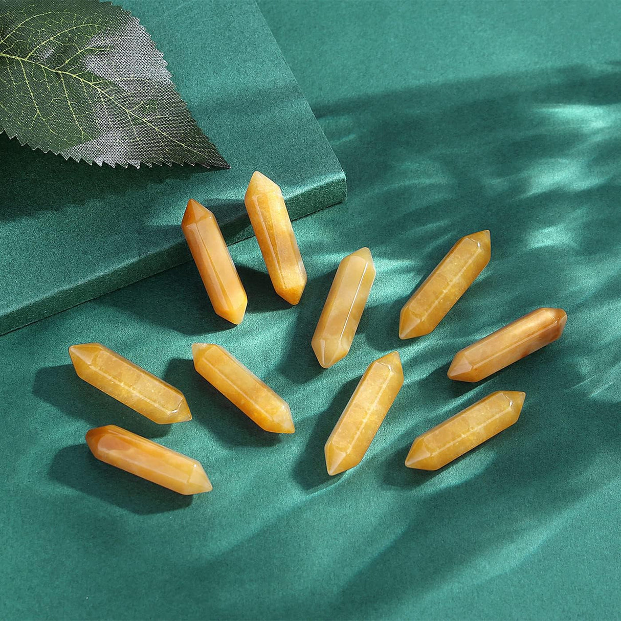 Varitas de Aventurina Amarilla Pulidas para Meditación y Reiki