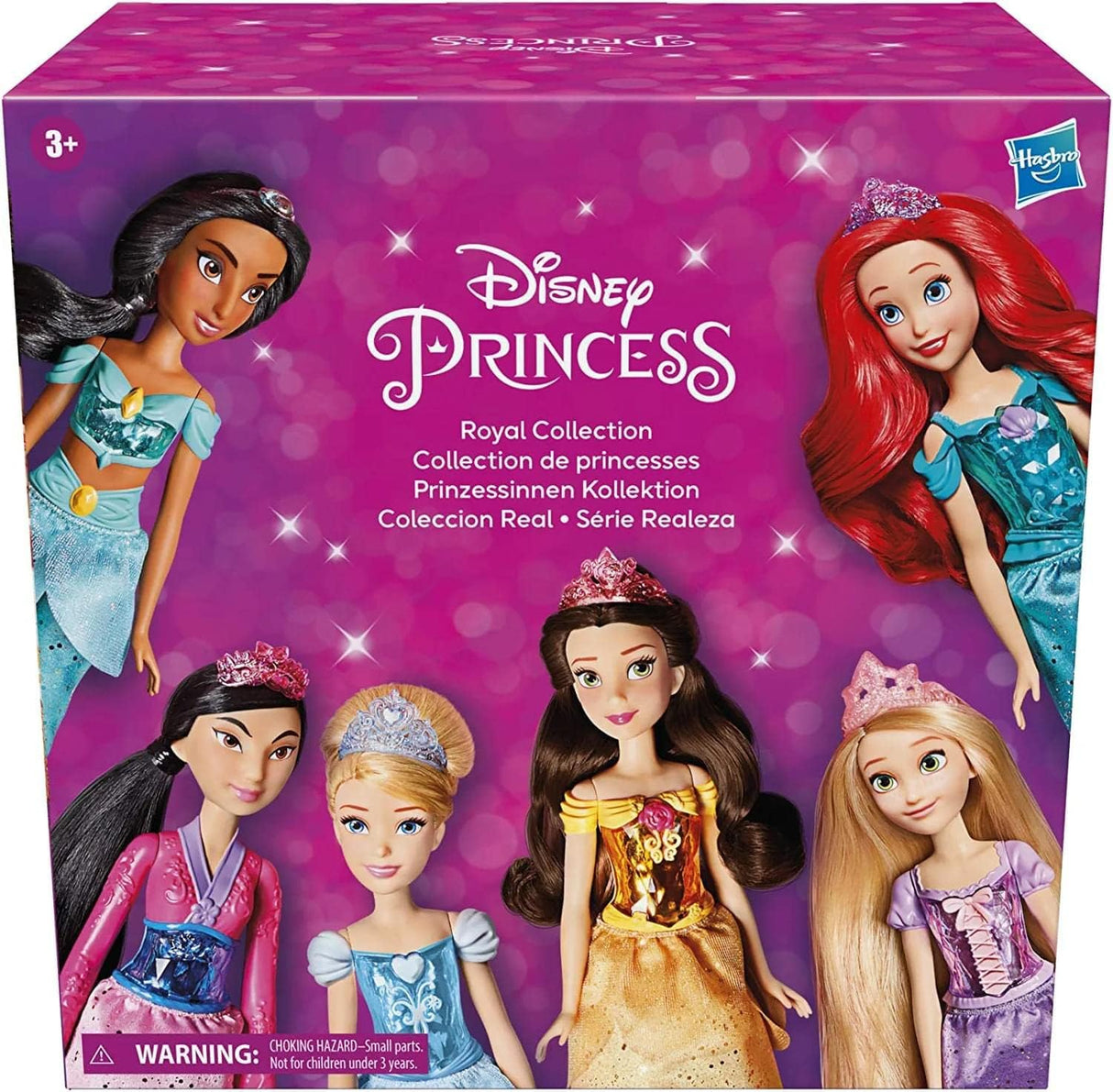Colección Real Princesas Disney, 12 Muñecas con Accesorios