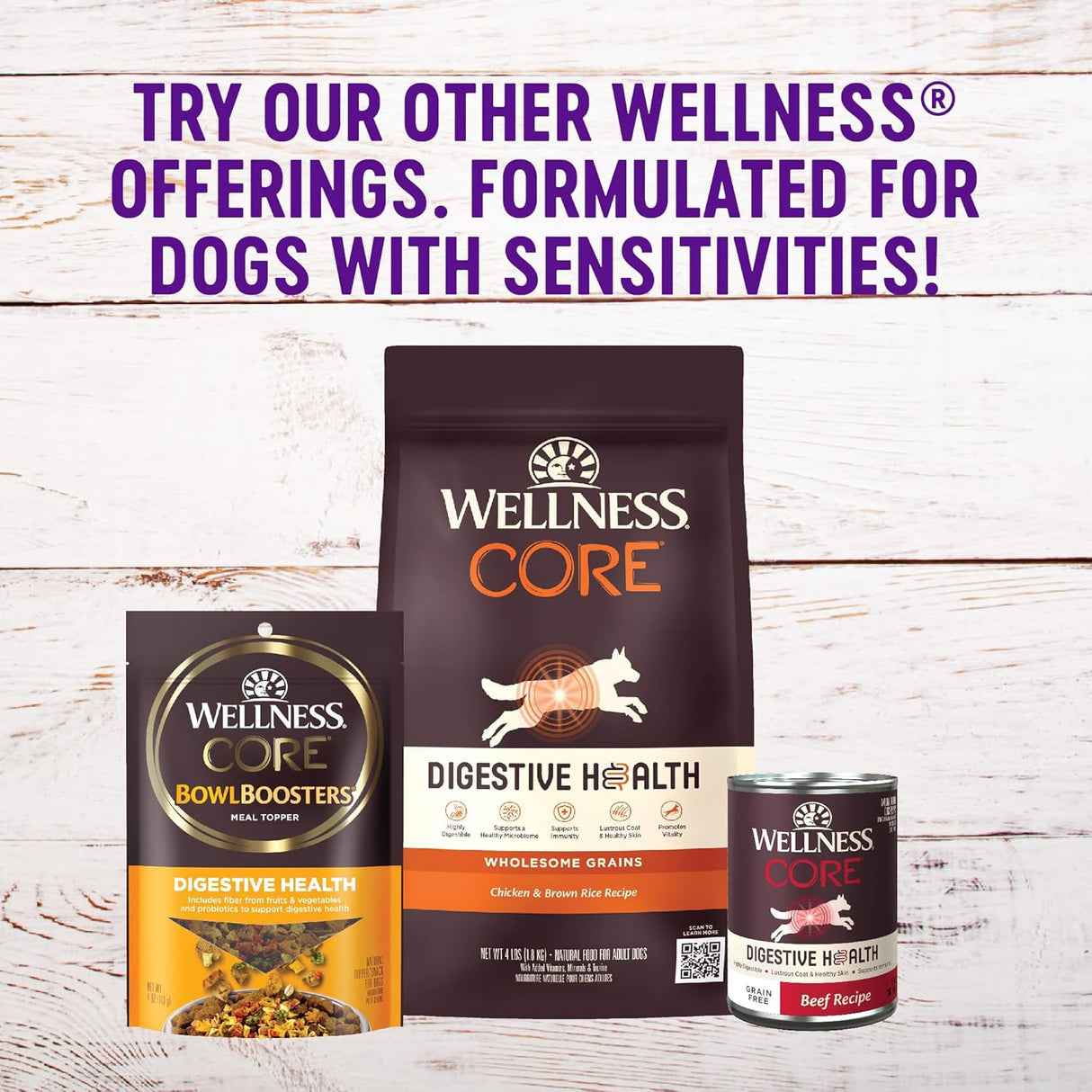 Comida seca para perro con ingredientes seleccionados Wellness