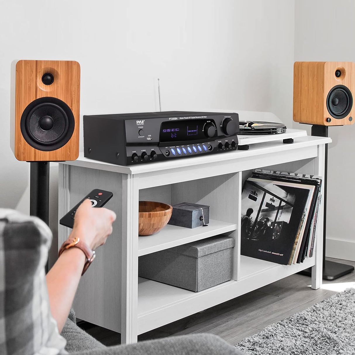 Amplificador de potencia inalámbrico PYLE-HOME PT250BA