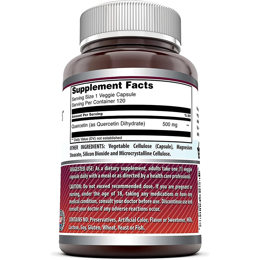 Suplementos Formulas Quercetina 500 mg 120 cápsulas