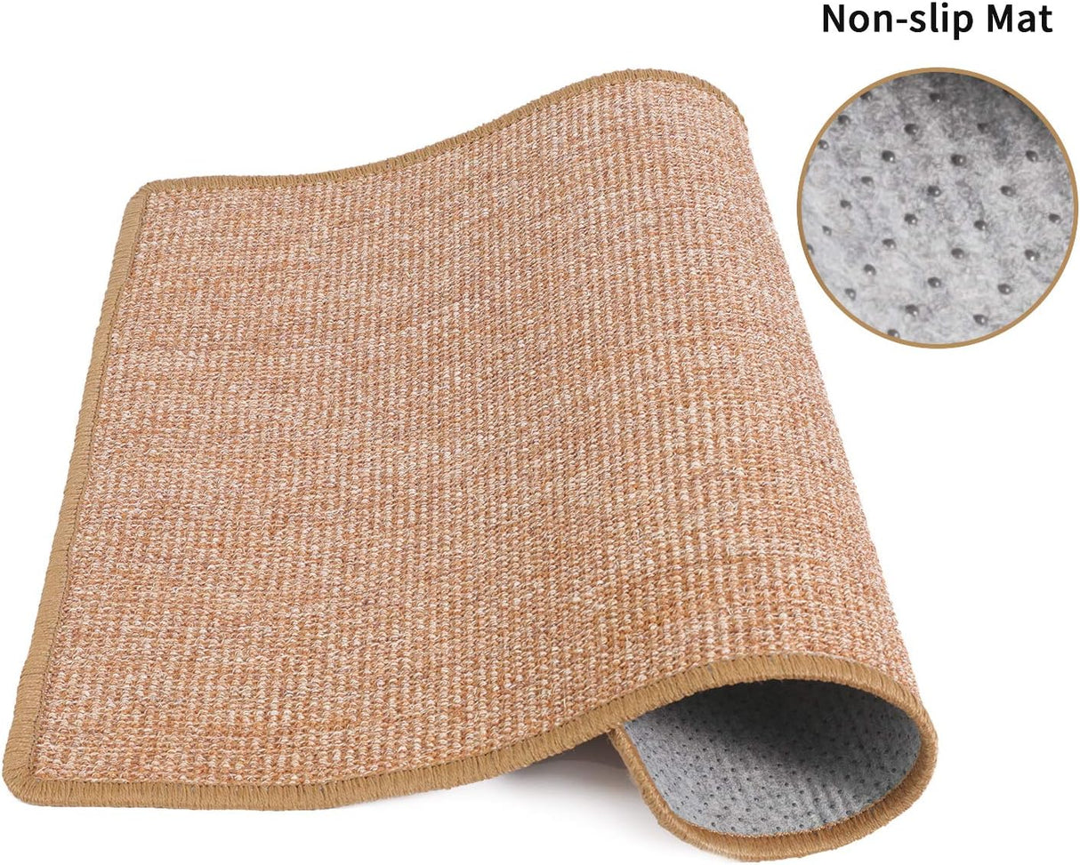 Alfombrilla de rascar para gatos para suel color marrón