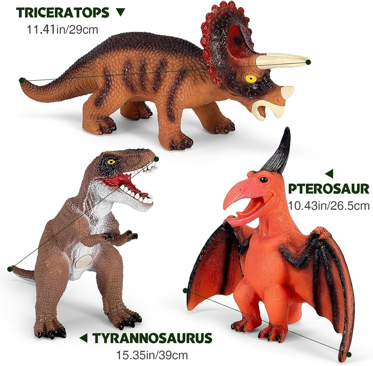 Juguetes Dinosaurios Jumbo 7 Piezas - Perfecto Regalo Infantil