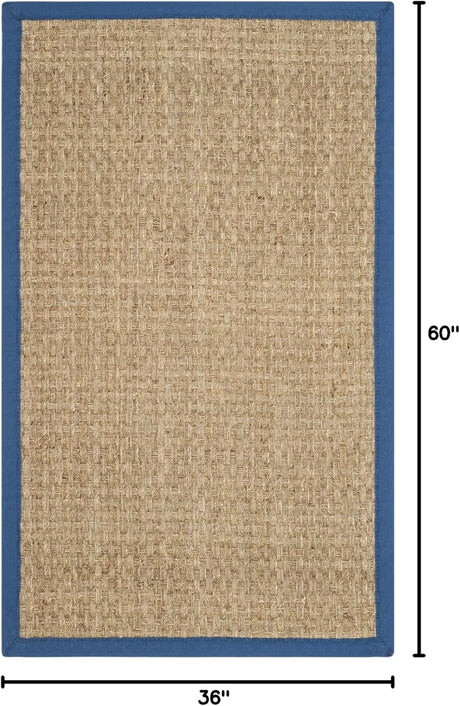 Alfombra de fibra natural, SAFAVIEH, diseño en canasta, NF114T