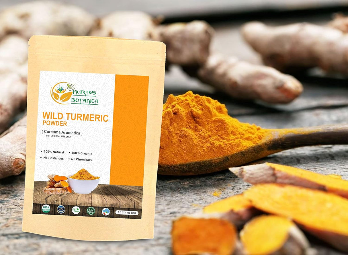 Polvo de cúrcuma silvestre para acné y manchas oscuras