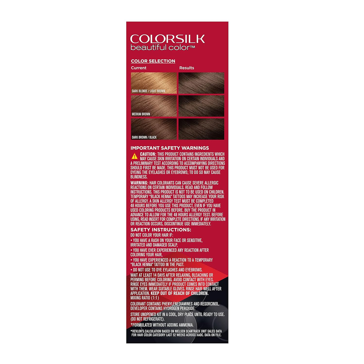 Tinte permanente para el cabello marrón oscuro 030